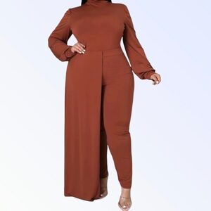 Elegant Brown Women's Jumpsuit